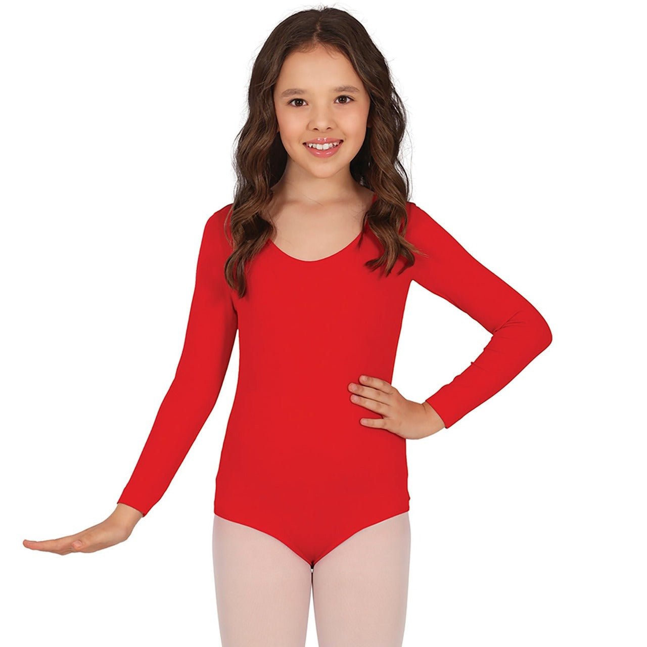 Body Vermelho com Manga Infantil