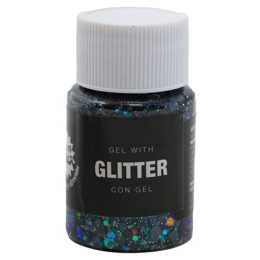 Frasco de Glitter em Gel Azul