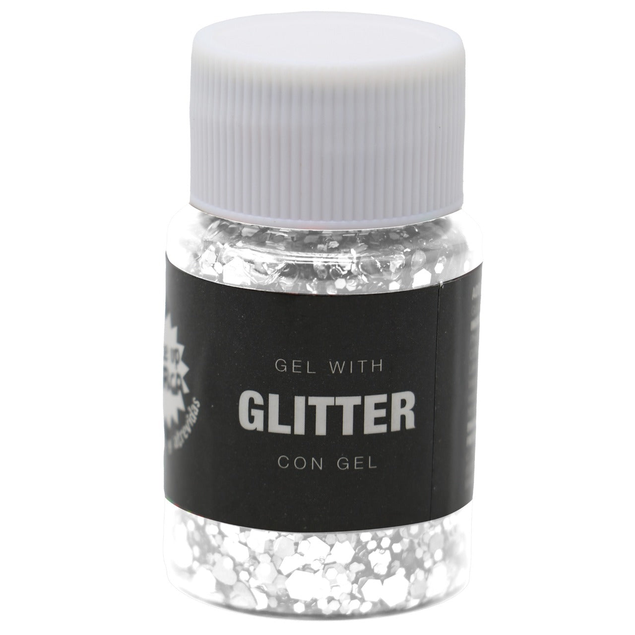 Frasco de Glitter em Gel Branco
