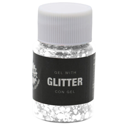 Frasco de Glitter em Gel Branco