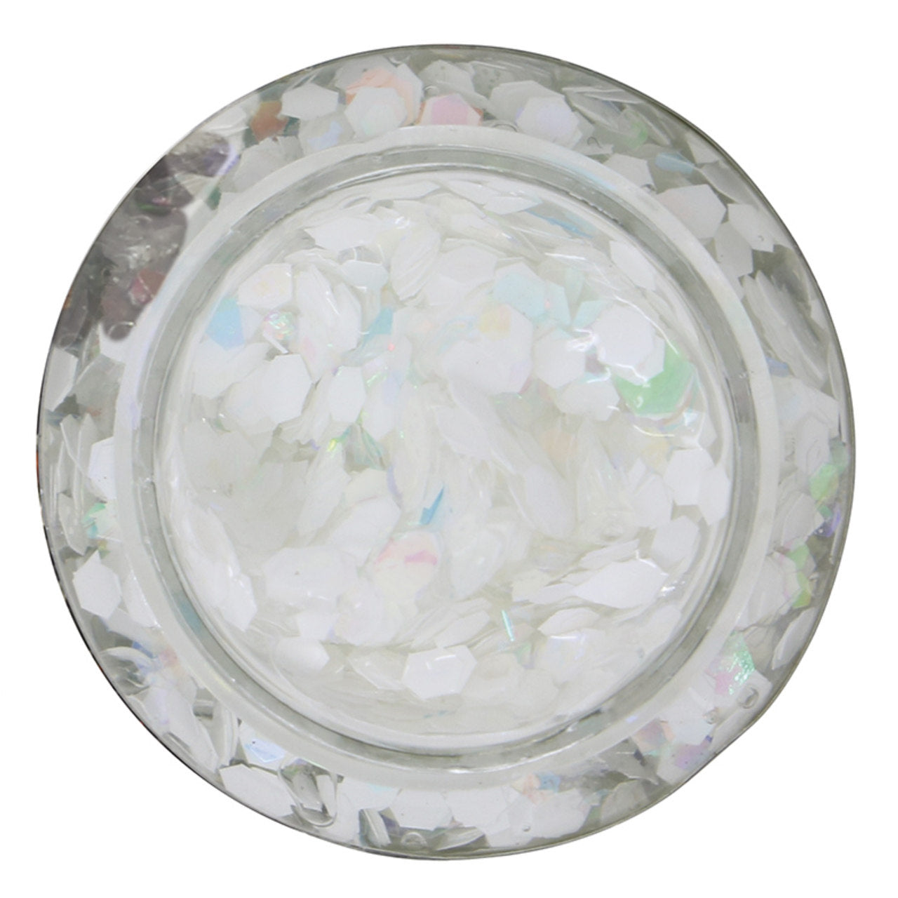 Frasco de Glitter em Gel Branco