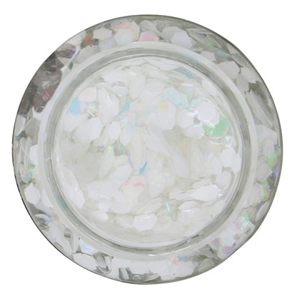 Frasco de Glitter em Gel Branco