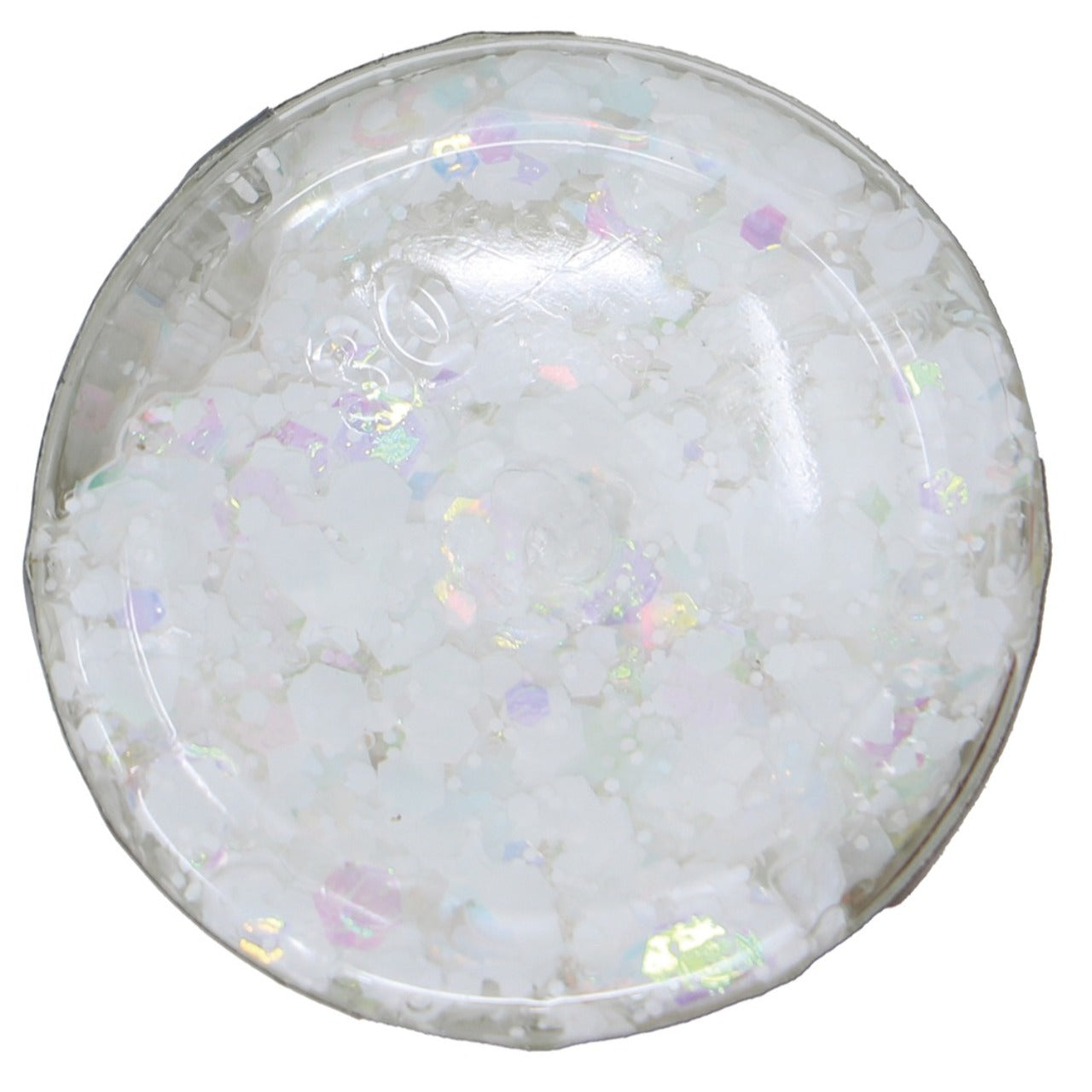 Frasco de Glitter em Gel Branco
