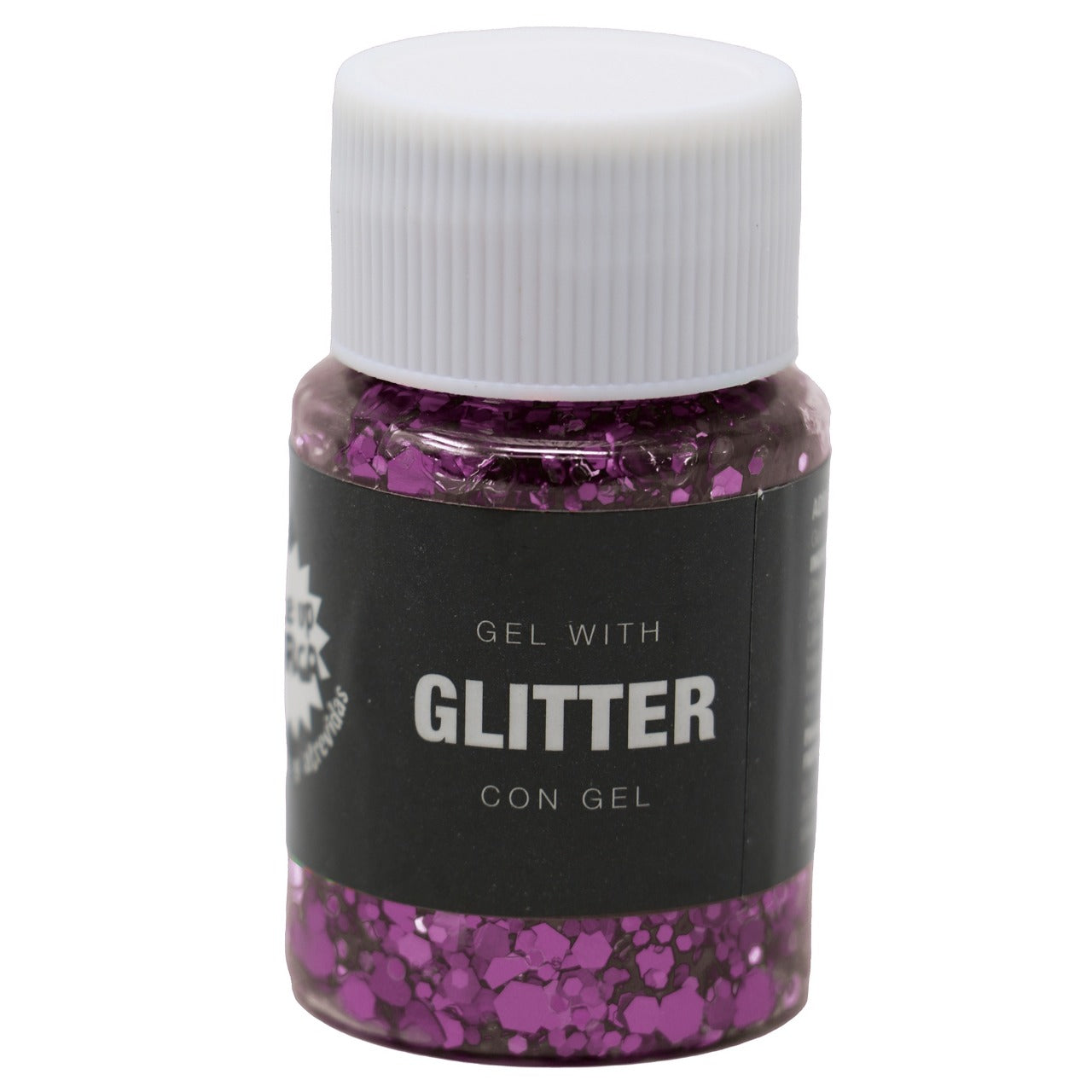 Frasco de Glitter em Gel Lilás