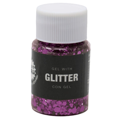 Frasco de Glitter em Gel Lilás