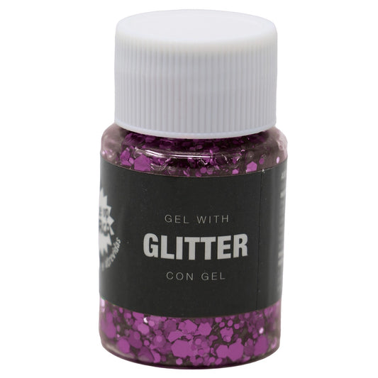 Frasco de Glitter em Gel Lilás