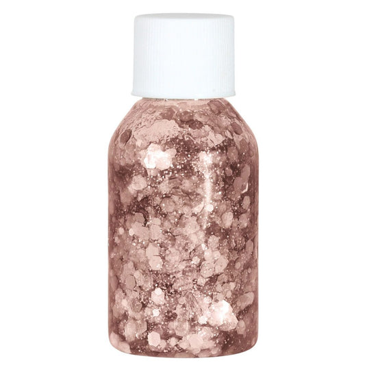 Frasco de Glitter em Gel Rosa
