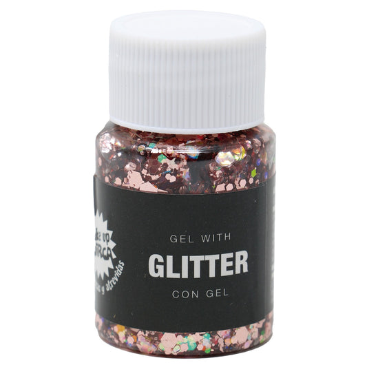 Frasco de Glitter em Gel Rosa