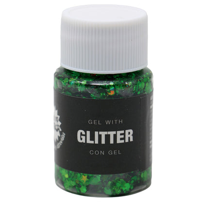 Frasco de Glitter em Gel Verde