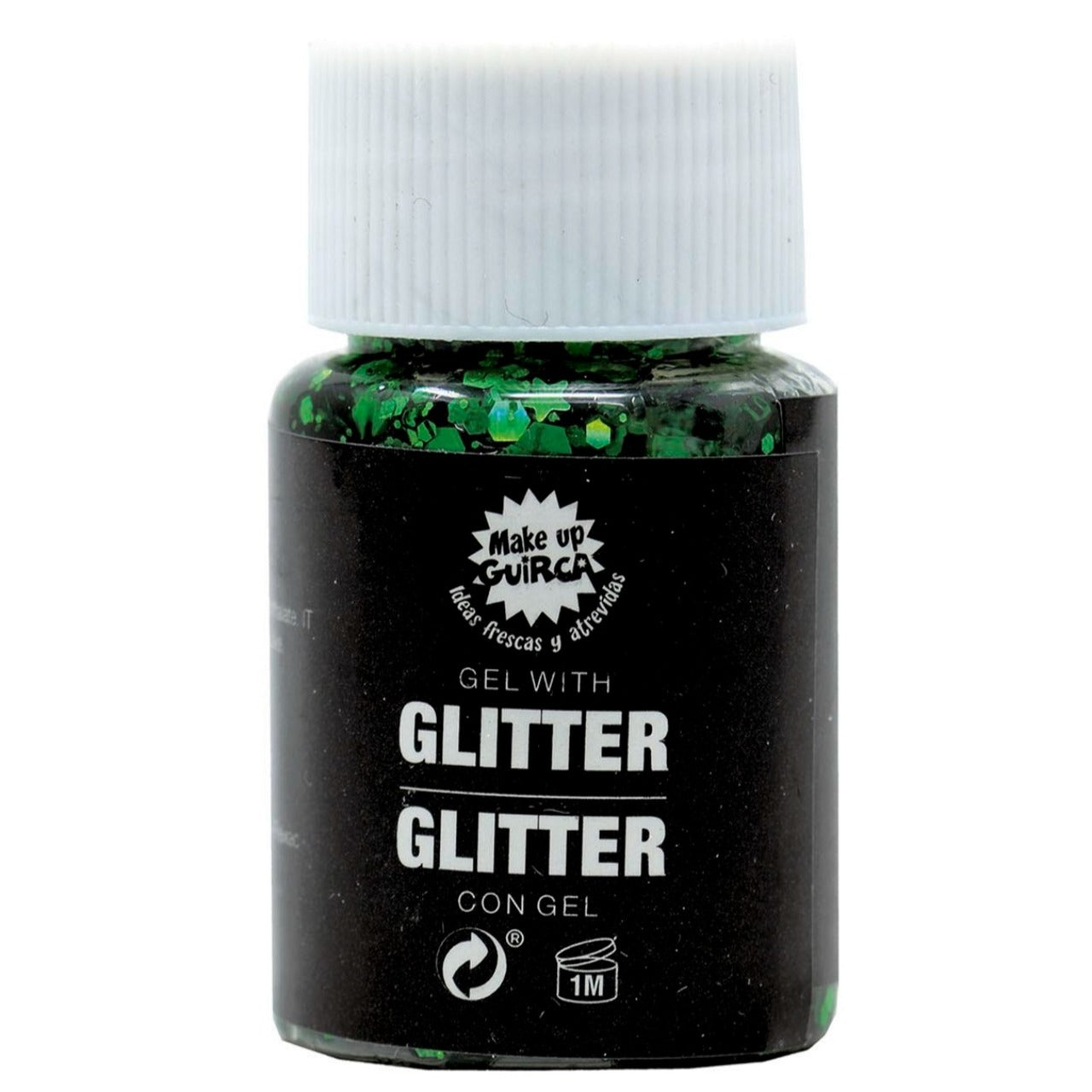 Frasco de Glitter em Gel Verde