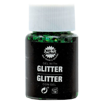 Frasco de Glitter em Gel Verde