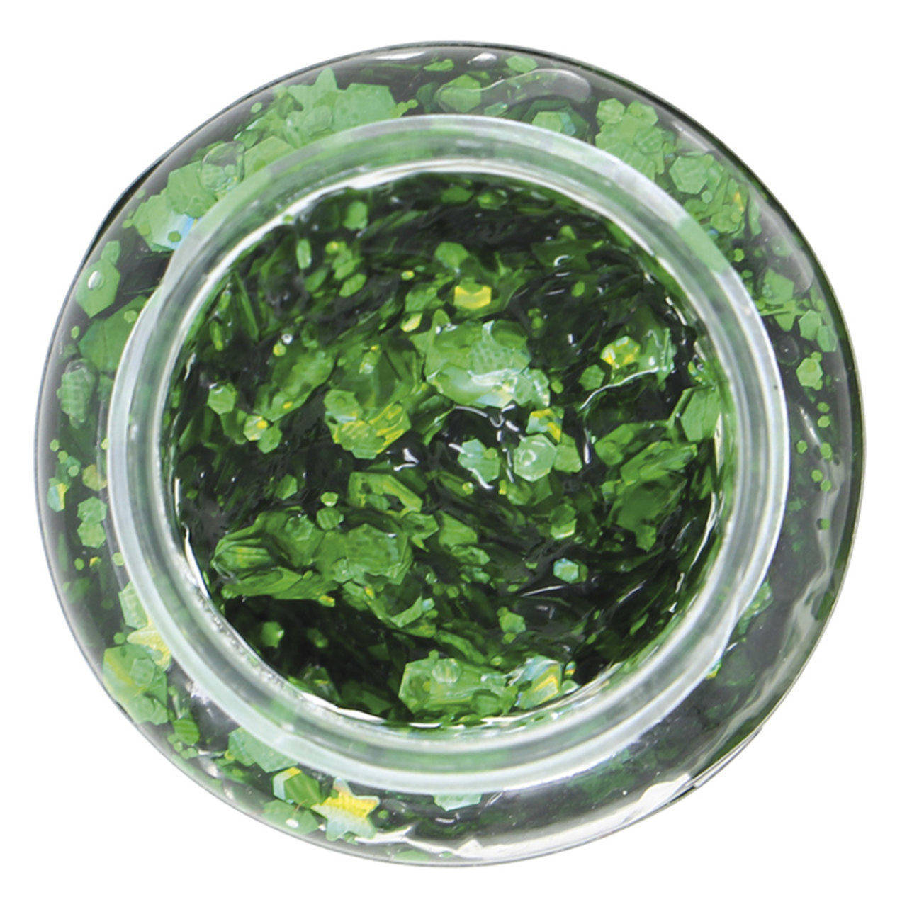 Frasco de Glitter em Gel Verde