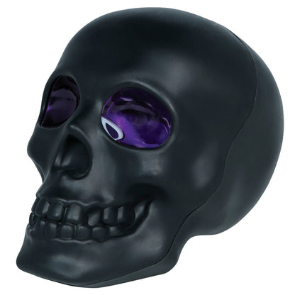 Caveira Negra Luminosa com Fumo