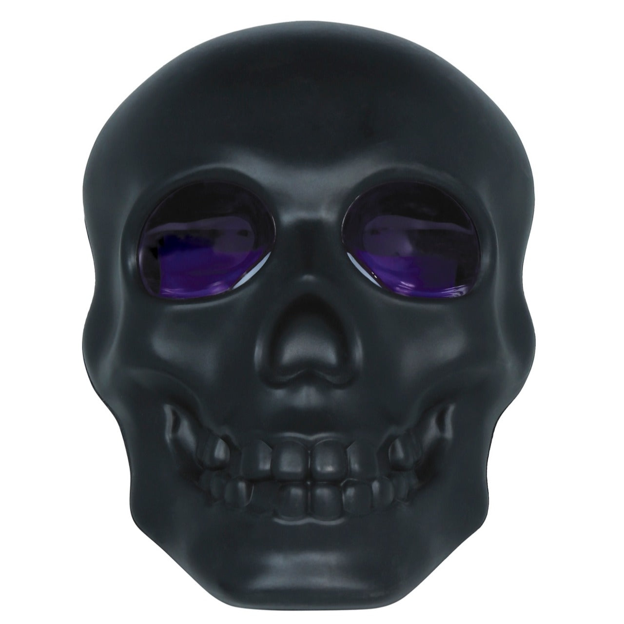 Caveira Negra Luminosa com Fumo