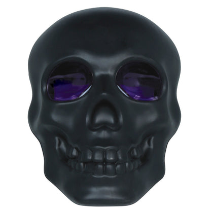 Caveira Negra Luminosa com Fumo