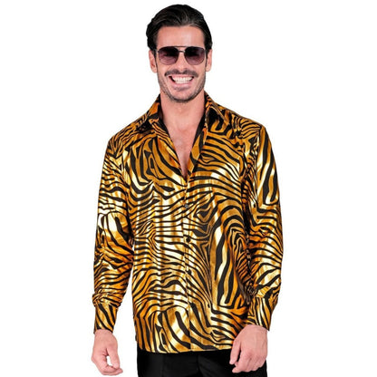 Camisa Dourada Animal Print