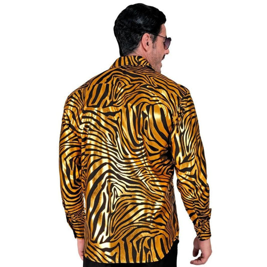 Camisa Dourada Animal Print