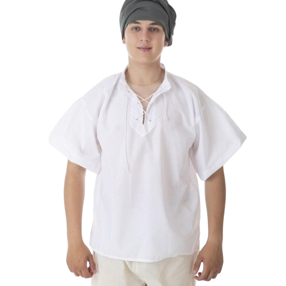 Camisa Medieval Manga Curta