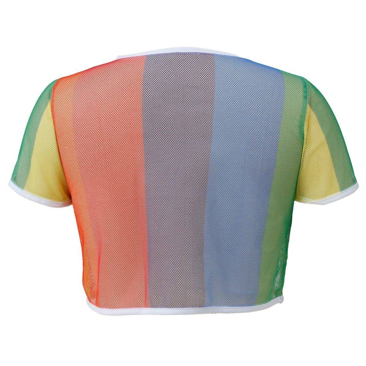 T-shirt de Malha Multicolorida