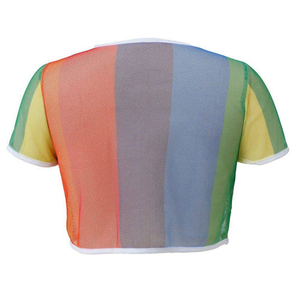 T-shirt de Malha Multicolorida