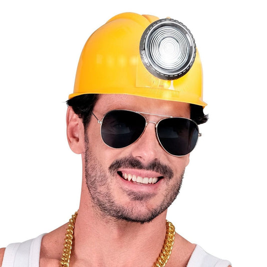 Capacete de Trabalhador com Luz