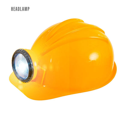 Capacete de Trabalhador com Luz