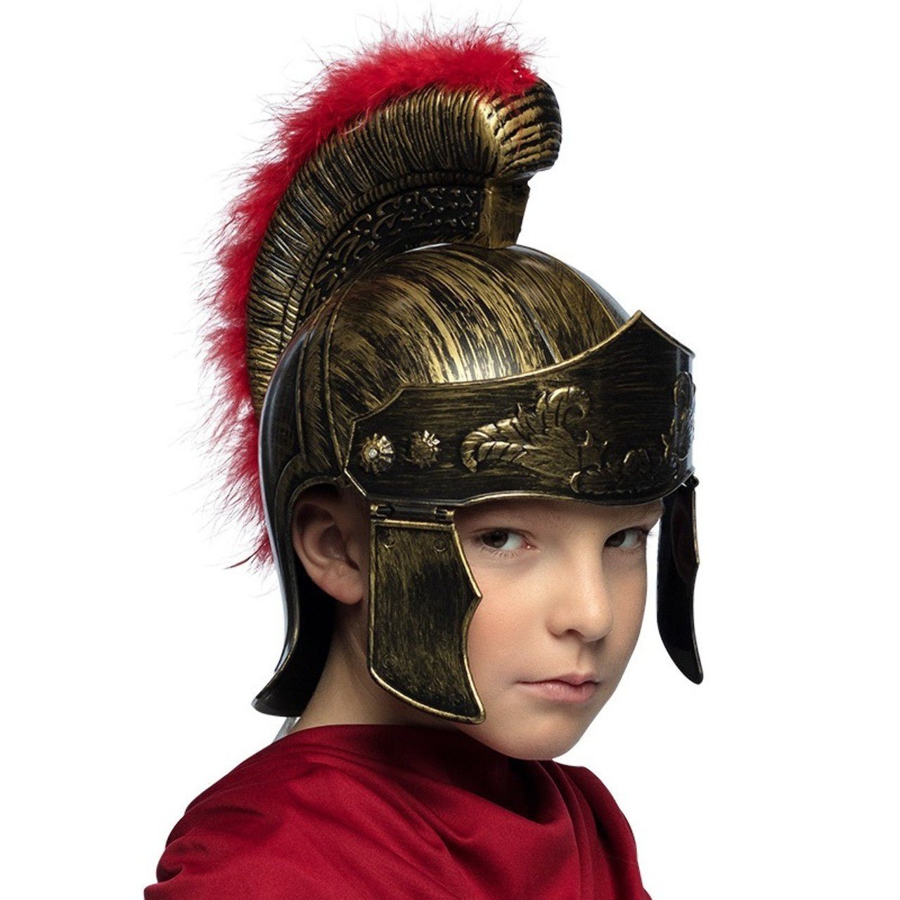 Capacete Romano Pluma Infantil