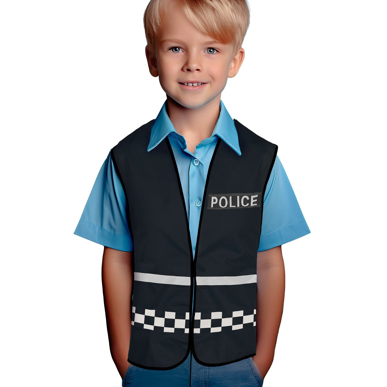 Colete de Polícia Preto infantil