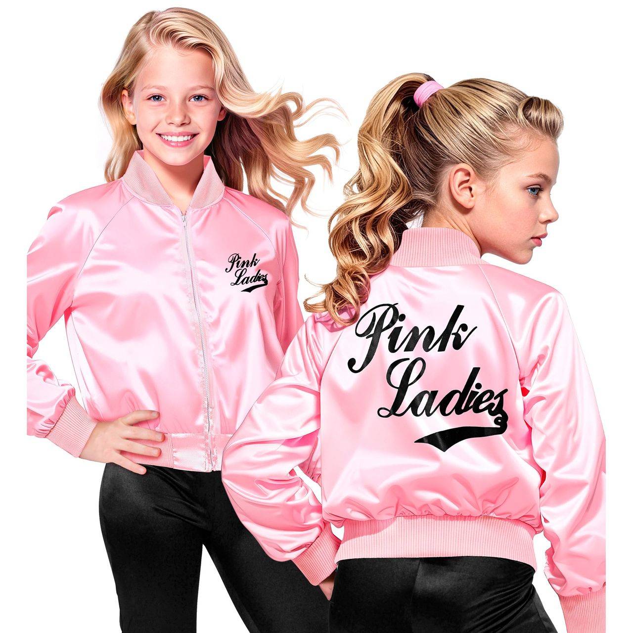 Casaco de Pink Lady Grease infantil