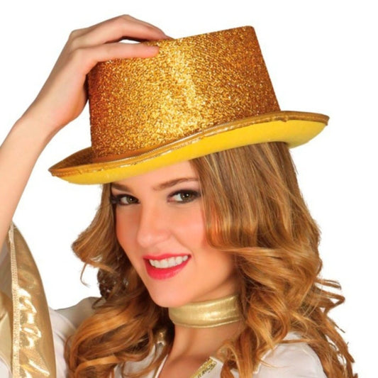 Cartola Dourada Deluxe com Glitter