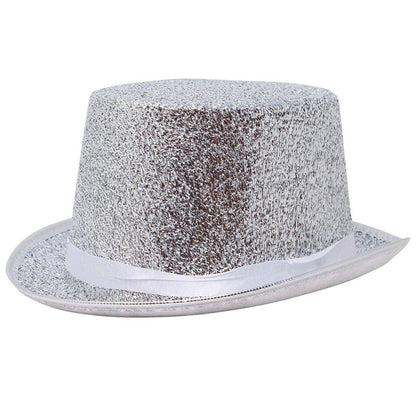 Cartola Prateada Deluxe com Glitter