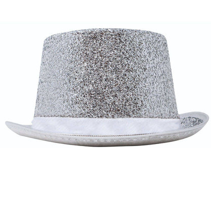 Cartola Prateada Deluxe com Glitter