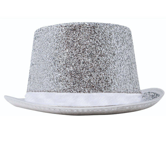 Cartola Prateada Deluxe com Glitter