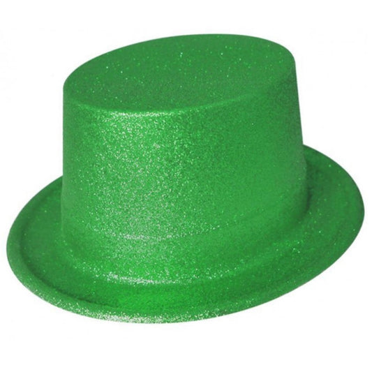 Cartola Verde com Purpurinas para Criança