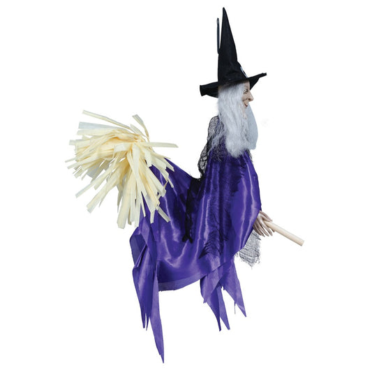 Colar Bruxa Lilás com Vassoura