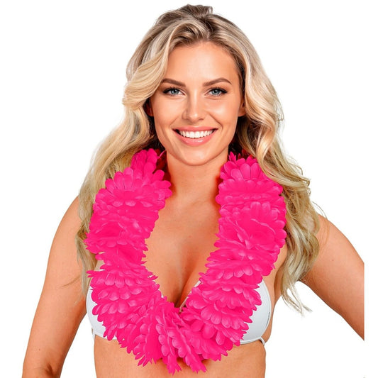 Colar Havaiano Fúcsia Deluxe