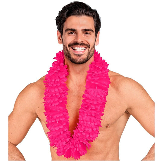 Colar Havaiano Fúcsia Deluxe