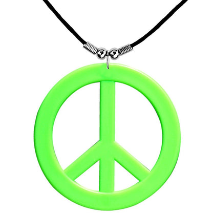 Colar Hippie Verde Neon