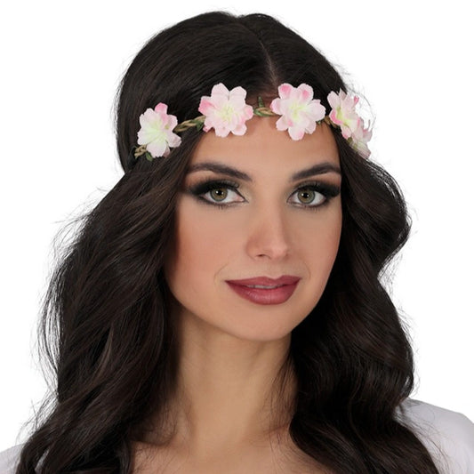 Coroa de Flores Brancas e Rosas