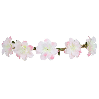 Coroa de Flores Brancas e Rosas