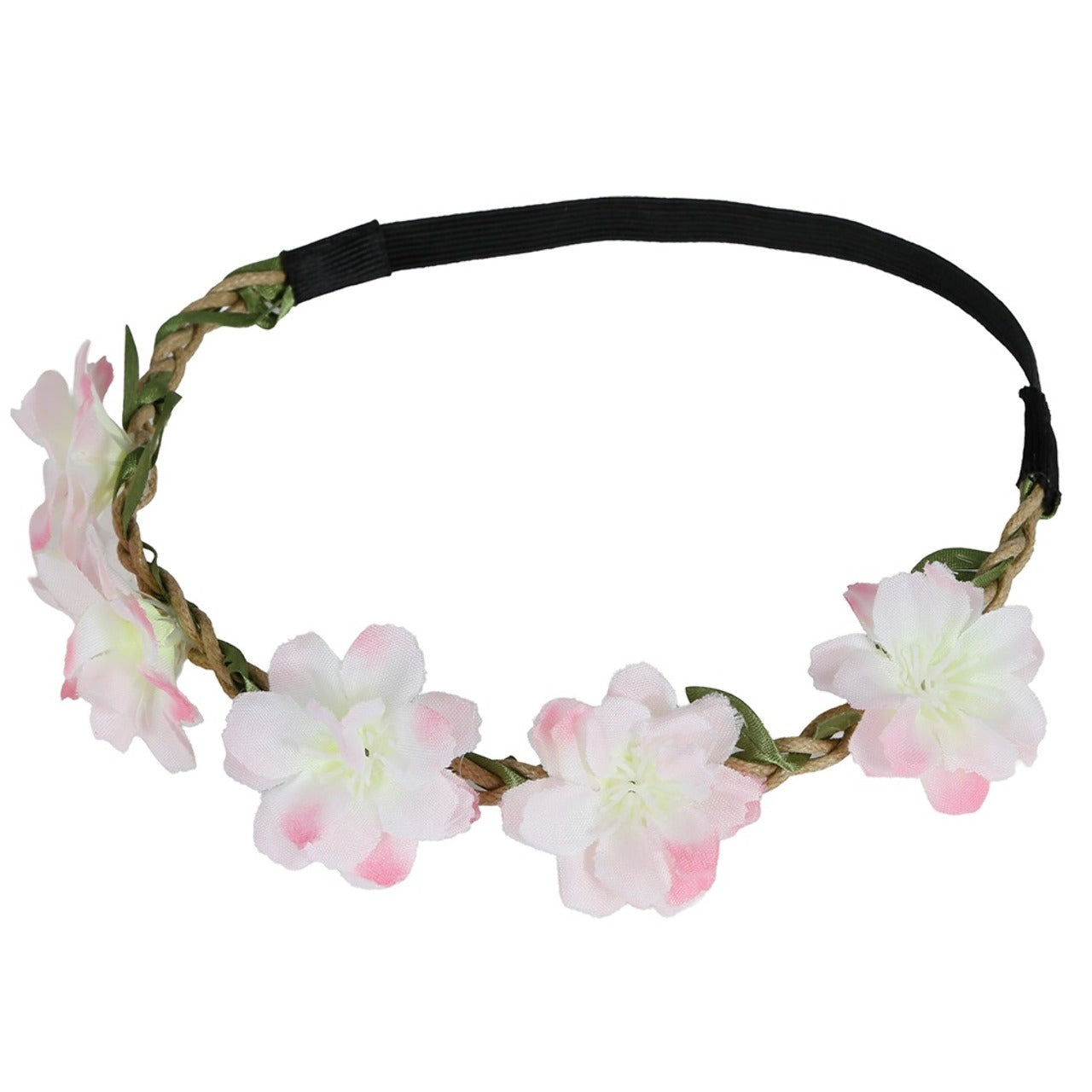 Coroa de Flores Brancas e Rosas