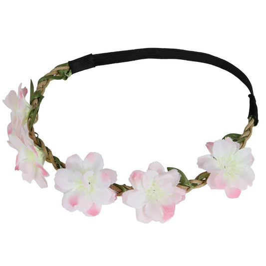 Coroa de Flores Brancas e Rosas