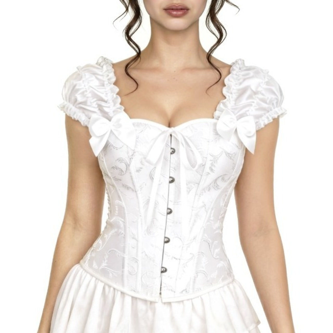 Corset Branco com Mangas