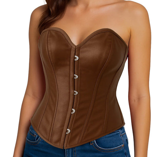 Corset Castanho Coração