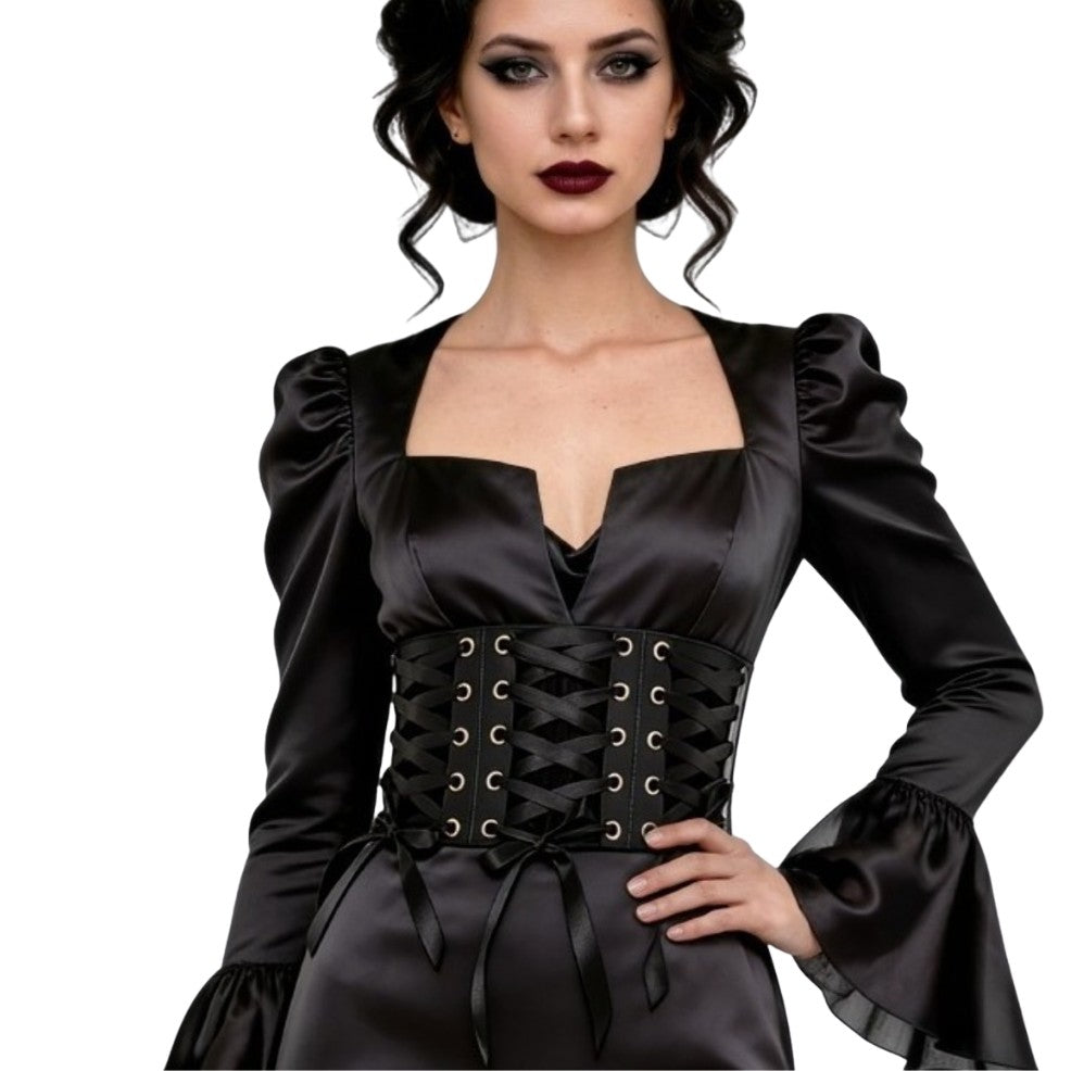 Corset Preto com Fitas
