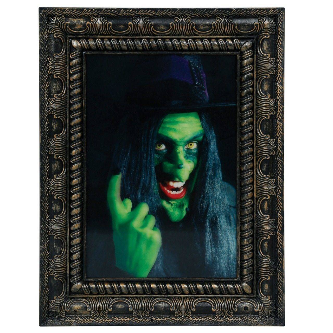 Quadro de Bruxa Animado