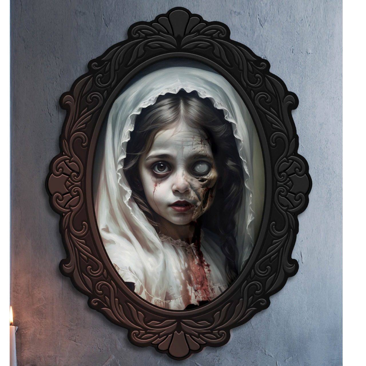 Quadro de Menina Assustadora