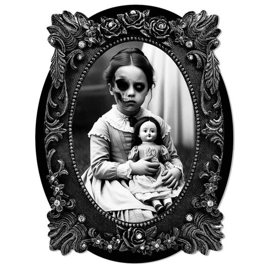 Decoração Autocolante Quadro Menina Assustadora