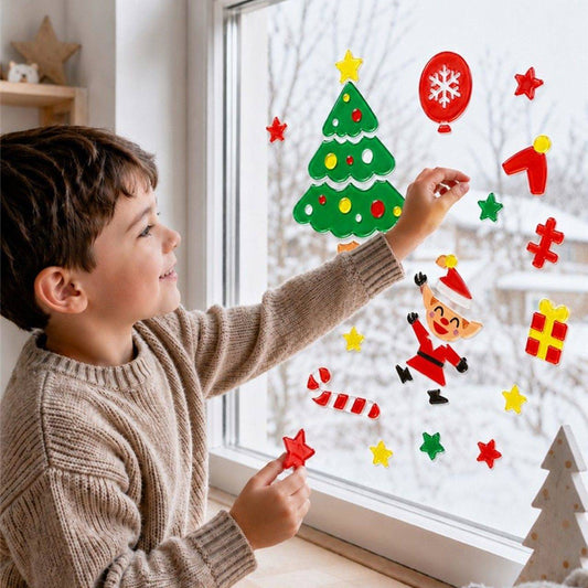 Decoração de Gel Elfos de Natal