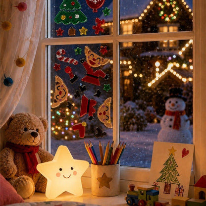 Decoração de Gel Elfos de Natal
